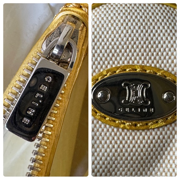 CELINE HANDBAG BEIGE CANVAS 🌟 AUTHENTIC 🌟 - Picture 11 of 13